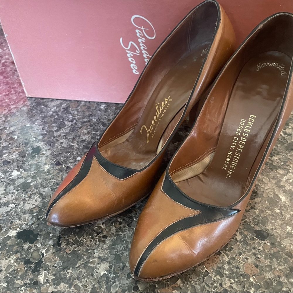 COPY - Vintage Retro Tweedies with Narrow heels